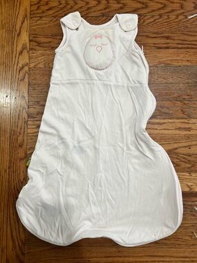 Nested Bean Light Pink Sleep Sack with Embroidered Chick